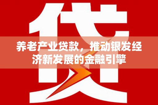 方正养老产业贷款，推动银发经济新发展的金融引擎