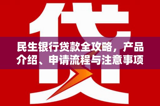 方正民生银行贷款全攻略，产品介绍、申请流程与注意事项